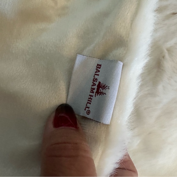 Falda de árbol de navidad de 60” color blancanieves - Picture 7 of 8